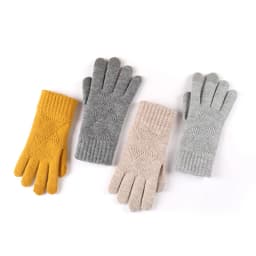 Winter Women Keep Warm Touch Screen Plus Cashmere Thicken Cycling Elasticity Knitting Wool Gloves Fashion Elegant Female Slim