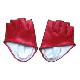 Women Half Finger PU Leather Short Gloves Sexy Modeling Dance Punk Gothic Party Cosplay Stage Performance Fingerless Mittens