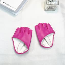 Women Half Finger PU Leather Short Gloves Sexy Modeling Dance Punk Gothic Party Cosplay Stage Performance Fingerless Mittens