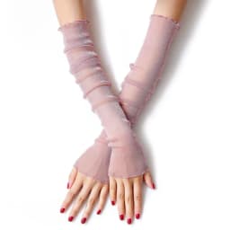 Summer Women Sexy Hollow Transparent Sun Protection Drive Breathable Cycling Fingerless Gloves Quick Dry Prom Cosplay Etiquette