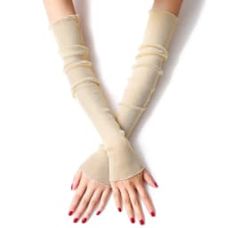 Summer Women Sexy Hollow Transparent Sun Protection Drive Breathable Cycling Fingerless Gloves Quick Dry Prom Cosplay Etiquette