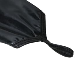 Sexy Long Black Metallic Feel Gloves Synthetic Leather Arm Sleeves Costume New