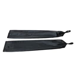 Sexy Long Black Metallic Feel Gloves Synthetic Leather Arm Sleeves Costume New