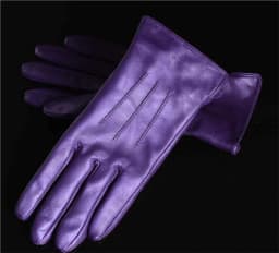 Women's Ladies 100% Real Leather Sheep skin Elegant Winter Warm Thick Lining White Pink Colorful Cute Outdoor Short Gloves