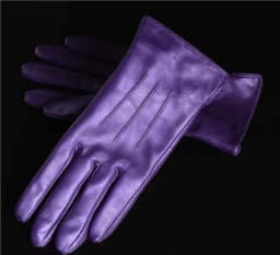 Women's Ladies 100% Real Leather Sheep skin Elegant Winter Warm Thick Lining White Pink Colorful Cute Outdoor Short Gloves