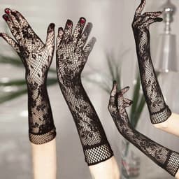 New Fashion Etiquette Gloves Long Fishnet Gloves Nets Smooth Fashion More Style Lace Beautiful Elegant Women Sexy Gloves