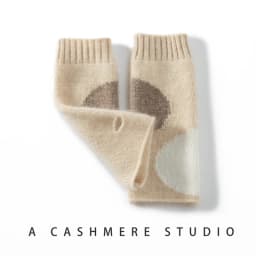 High-Quality Pure Goat Cashmere Mitt Exposed Finger Women's Gloves Winter Warmer Knitted Gloves Female Wrist Fingerless Minttens