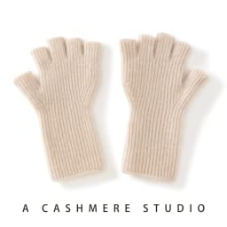MERRILAMB High Quality Cashmere Half Finger Gloves Women Soft Warm With Fourchettes Knitted Gloves For Driving Outdoor Sports