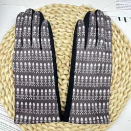 Oil Painting Touch Screen Driving Mittens Women's Winter Suede Leather Motorcycle Gloves Ourdoor Warm Sport Ski Cycling Glove