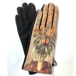 Oil Painting Touch Screen Driving Mittens Women's Winter Suede Leather Motorcycle Gloves Ourdoor Warm Sport Ski Cycling Glove