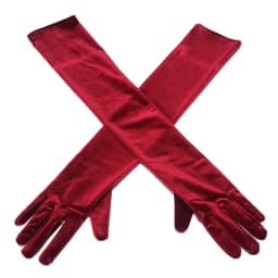 Multicolor Autumn Winter Over Elbow Noble Banquet Women Velvet Long Dinner Dress Gloves Warm Elastic Driving Etiquette Gloves