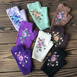 Half Finger Gloves Women Knitted Fingerless Winter Gloves Soft Crochet Bee Knitting Faux Wool Fingerless Gloves Wrist Warmer
