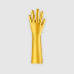 XClocKNYoung Satin Glossy Gloves Connected Finger Gloves Sexy High Elasticity Gloves Satin Shiny Role-Playing Dress Gloves