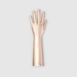 XClocKNYoung Satin Glossy Gloves Connected Finger Gloves Sexy High Elasticity Gloves Satin Shiny Role-Playing Dress Gloves