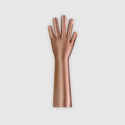 XClocKNYoung Satin Glossy Gloves Connected Finger Gloves Sexy High Elasticity Gloves Satin Shiny Role-Playing Dress Gloves