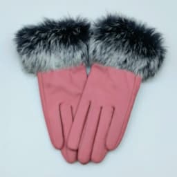 2025 Women Winter Warm Genuine Sheep Leather Glove With Real Fur Trimming Female Warm Real Leather Fur High Quality Mittens