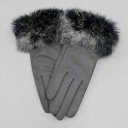 2025 Women Winter Warm Genuine Sheep Leather Glove With Real Fur Trimming Female Warm Real Leather Fur High Quality Mittens