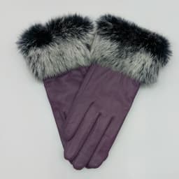 2025 Women Winter Warm Genuine Sheep Leather Glove With Real Fur Trimming Female Warm Real Leather Fur High Quality Mittens