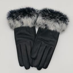 2025 Women Winter Warm Genuine Sheep Leather Glove With Real Fur Trimming Female Warm Real Leather Fur High Quality Mittens