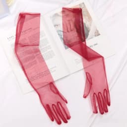 New Women Sexy Lace Gloves White Black Mesh Ultra Thin Elastic Lady Summer Sunscreen Mittens for Lady Driving Elbow Long Gloves