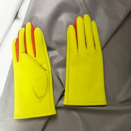 Real Sheepskin Gloves Women's Contrast Gloves One Size Fits All Wrist Soft And Skinny
