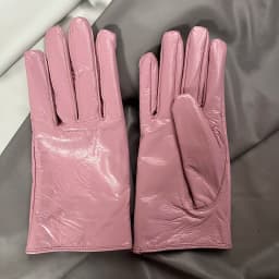 Real Sheepskin Gloves Women's Contrast Gloves One Size Fits All Wrist Soft And Skinny