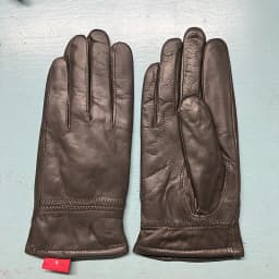 Real Sheepskin Gloves Women's Contrast Gloves One Size Fits All Wrist Soft And Skinny