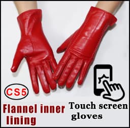 Women's Sheepskin Gloves Winter Warmth Plus Velvet Short Thin Touch Screen Driving Female Color Leather Gloves New High-end 2025