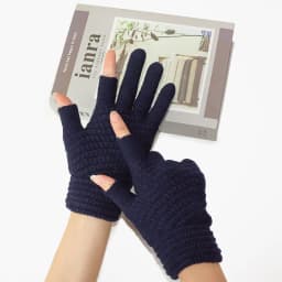Two-Finger Gloves for Men and Women, Winter Touchscreen-Compatible, Warm, Fleece-Lined, Thick Knitted Wool, Half-Finger Gloves for Writing and Using Mobile Phones, for Students