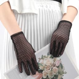 New Women Vintage Sheer Short Lace Gloves Driving Thin Lace Sunscreen Gloves Female Short UV Protection Goth Party Bride Mittens