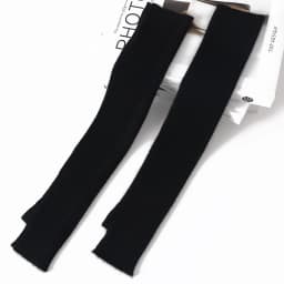 Women 100% Cashmere Long Mittens 43cm Fine Knitted Fingerless Gloves Mitt Y2k Thermal Gloves Semi Finger Oversleeves Arm Warmers