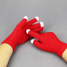 2023 Winter Soft Knitted Gloves Women Men Glove Touch Sensory Screen Thickened Plush Full Finger Mittens Cycling Couple Gloves