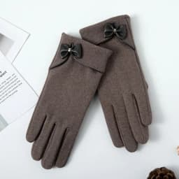 New Fashion Grace Lady Gloves Women Winter Vintage Bow-Knot Touch Screen Driving Warm Windproof Glove Mittens Wholesale G073