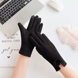 New Fashion Grace Lady Gloves Women Winter Vintage Bow-Knot Touch Screen Driving Warm Windproof Glove Mittens Wholesale G073