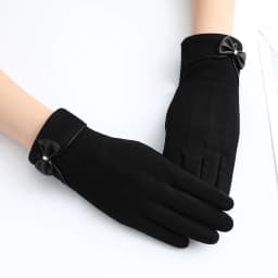 New Fashion Grace Lady Gloves Women Winter Vintage Bow-Knot Touch Screen Driving Warm Windproof Glove Mittens Wholesale G073
