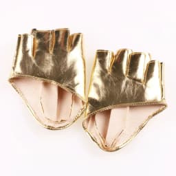 New Women Stage Performance Nightclub Queen Pole Dance Half Finger Leather Gloves Sexy Female Punk Hip Hop Personality