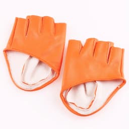 New Women Stage Performance Nightclub Queen Pole Dance Half Finger Leather Gloves Sexy Female Punk Hip Hop Personality