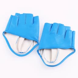New Women Stage Performance Nightclub Queen Pole Dance Half Finger Leather Gloves Sexy Female Punk Hip Hop Personality