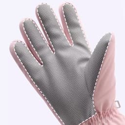 Ski gloves for winter women, outdoor cycling, windproof and cold proof with thick velvet insulation, anti slip touch screen glov