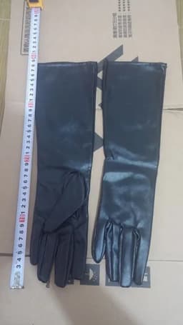 2 Colors New Faux Long Leather Gloves Fashion Women Gloves Warm Outdoors Long Design Sexy Gloves