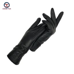 Women's Winter Leather Gloves Soft Lined High-Quality Deer Skin Touch Fastening Design Outdoor Warm Windproof Mittens