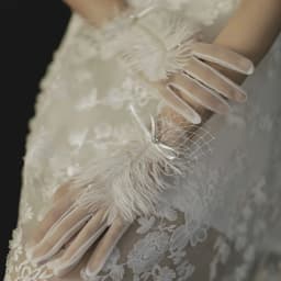 Women White Lace Mesh Gloves Vintage Pearl Wrist Gloves Wedding Bridal Gloves Lady Gown Mittens Party Dress Cosplay Accessories