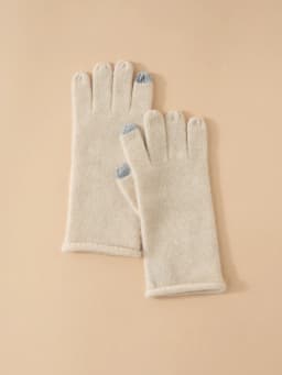 Women Selected Premium Cashmere Knitted Gloves Finger Touchscreen 100% Cashmere Simple Autumn Winter Thermal Gloves