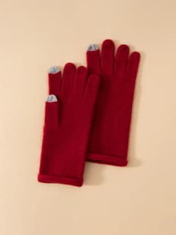 Women Selected Premium Cashmere Knitted Gloves Finger Touchscreen 100% Cashmere Simple Autumn Winter Thermal Gloves