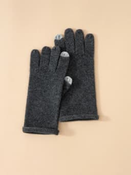 Women Selected Premium Cashmere Knitted Gloves Finger Touchscreen 100% Cashmere Simple Autumn Winter Thermal Gloves