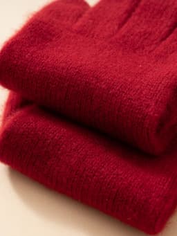 Women Selected Premium Cashmere Knitted Gloves Finger Touchscreen 100% Cashmere Simple Autumn Winter Thermal Gloves