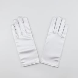 Elegant Satin Bridal Bridesmaid Wedding White Short Gloves Finger Wrist Women Pageant Perform Prom Drive Etiquette Accessories