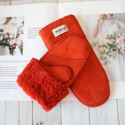 New Leather Women's Fur Gloves Winter Sheepskin Stitching Thick Warm Wool Lining Cold-Proof Mittens