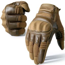 Tactical Full Finger Gloves PU Leather Sports Combat Outdoor Hunting Shooting Cycling Touch Screen Anti-Skid Protective Gear Men