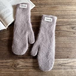 27cm Women Winter Keep Warm Fashion Elegant Solid Simple Style Gloves Elasticity Windproof Soft Knitted Yarn Mittens